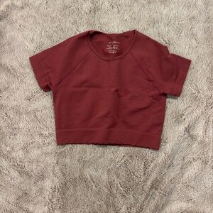 Jed North Maroon Crop Top